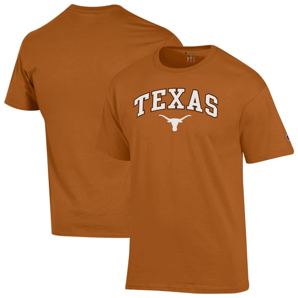 Men’s Champion Texas Orange Texas Longhorns Arch Over Logo T-Shirt